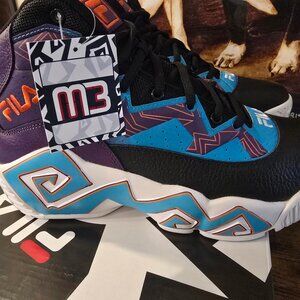 Fila Men's MB Jamal Mashburn M3 Basketball Shoes SZ 10.5 Purple Blue 1BM01742019